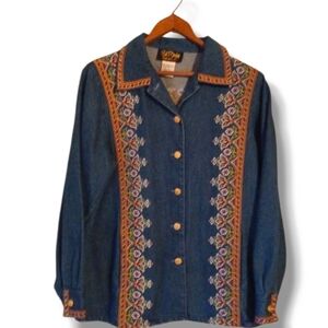 Bob Mackie Denim Shirt